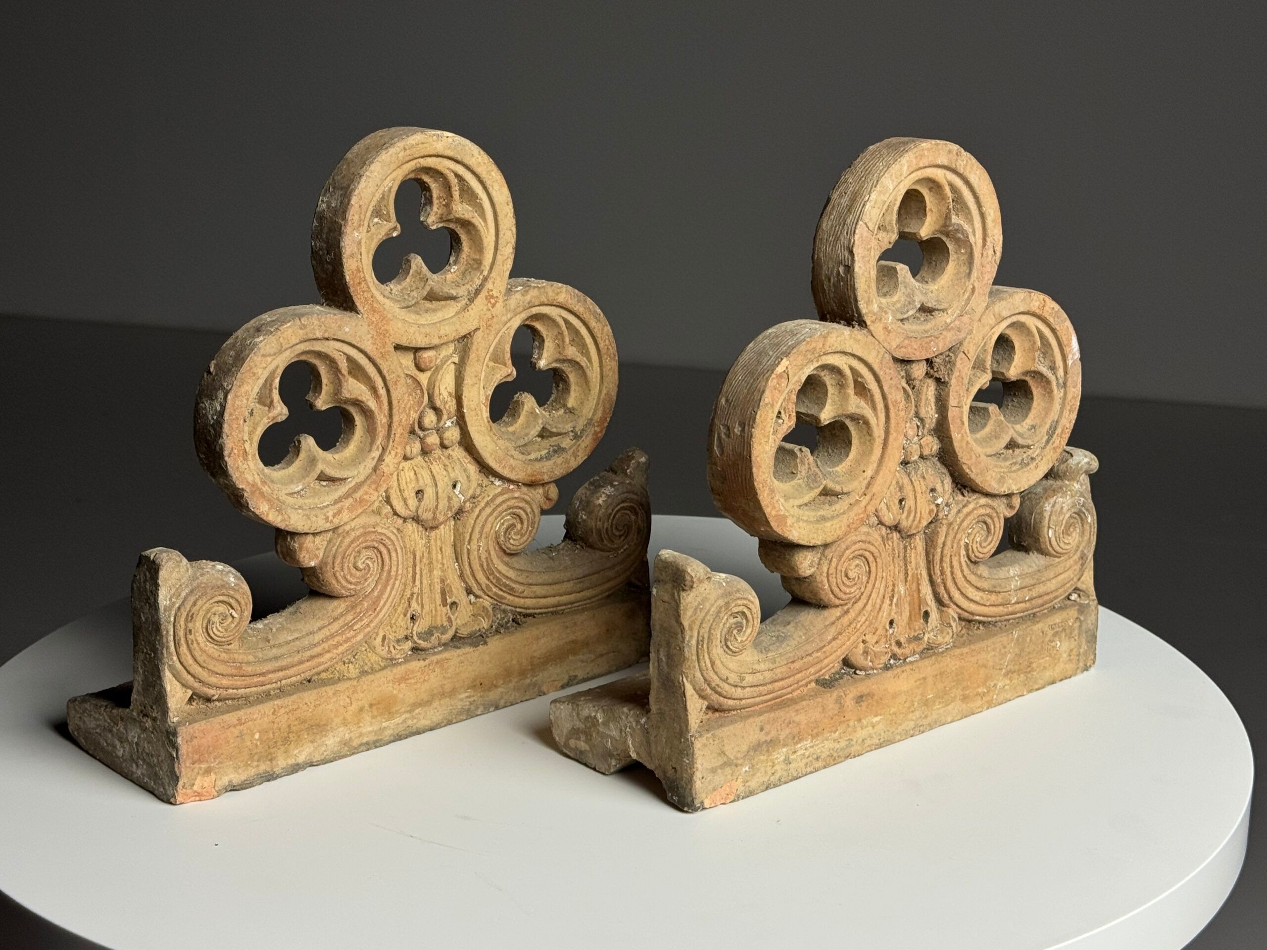 Neogothic terracotta ornaments