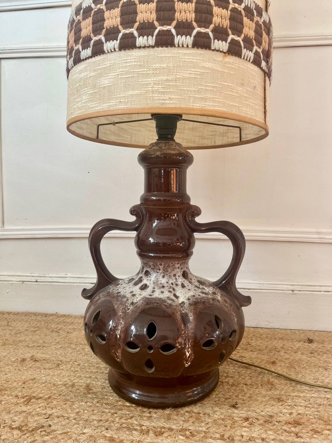 Lampe de sol en céramique, 1970