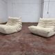 Ligne Roset Togo 2x 1-seater with 1x ottoman in beige corduroy in 10/10 condition!!