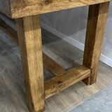 Genuine farmhouse table in renovated solid oak