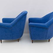 Pair of Ico Parisi MidCentury Modern Italian Armchairs for Ariberto Colombo