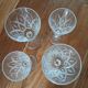 4 antique stemmed glasses