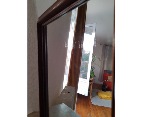 Miroir ancien en bois 39x49cm