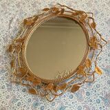 Golden metal mirror