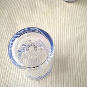 4 vintage screen-printed Gondolo glasses