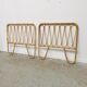 Pair of vintage rattan headboards