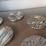 6 bamboo decor coasters