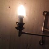 Brass table sconce