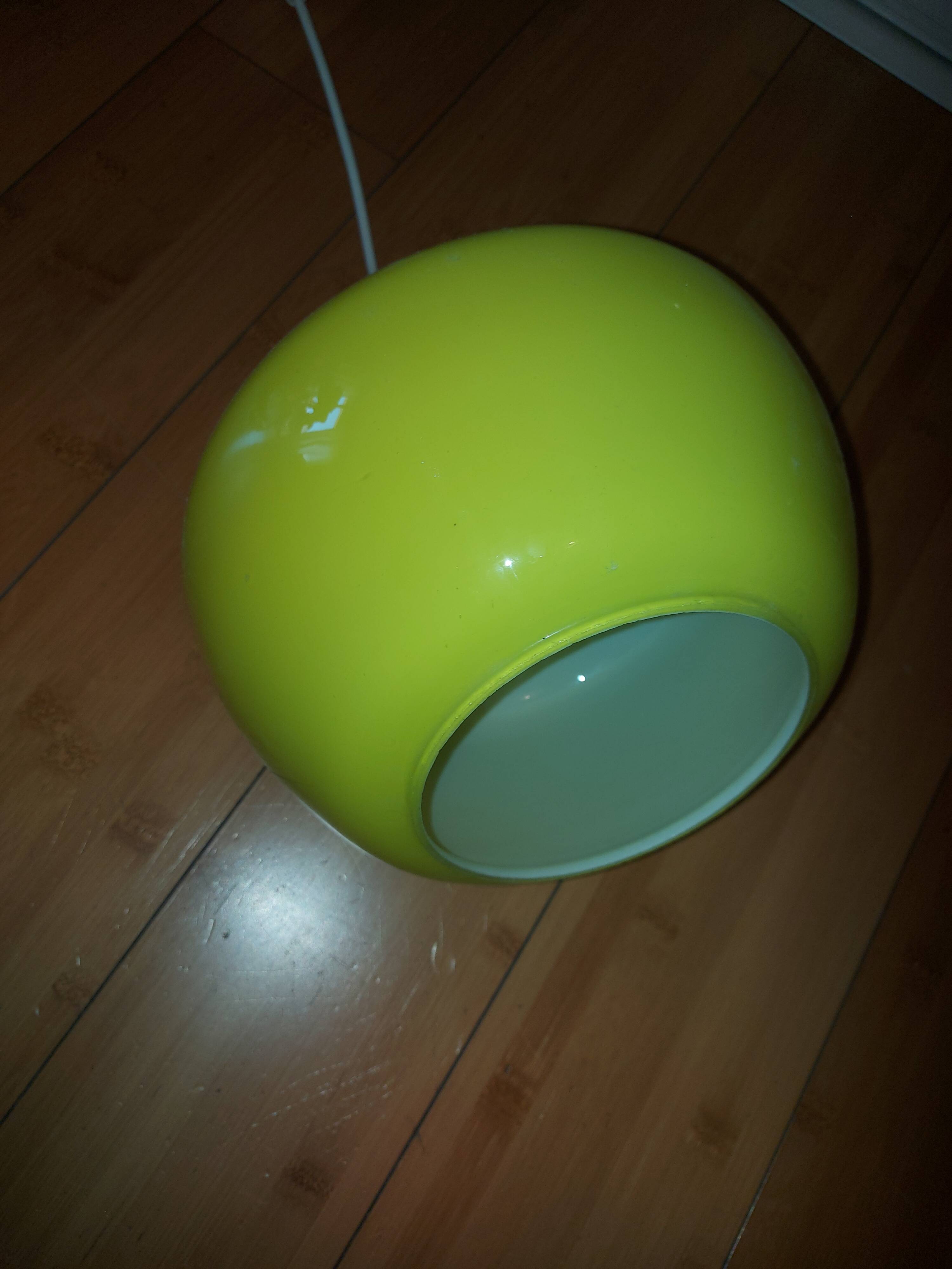 Vintage opaline pendant lamp