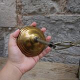 Lantern in brass and chissed glass