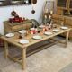 large solid oak farmhouse table