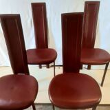 4 chaises en cuir Elena B