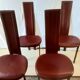 4 Elena B leather chairs