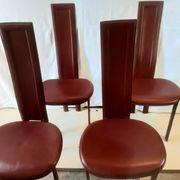 4 chaises en cuir Elena B