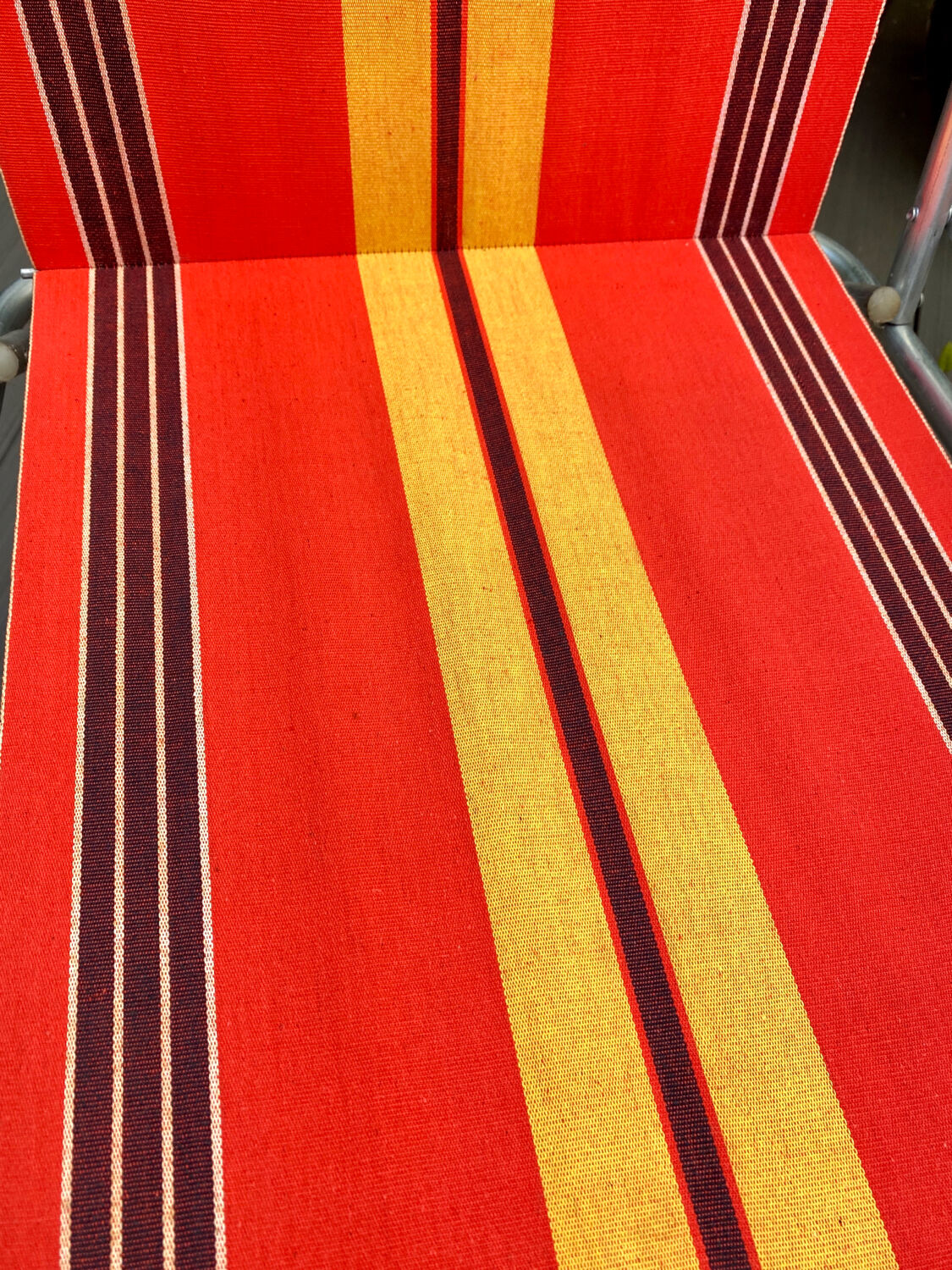 Pair of vintage folding camping chairs
