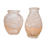Art Deco hyacinth vases duo