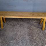 Bench 140 cm old solid wood with patina