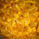 Art Deco amber glass pendant light, 1930s