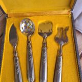 Art Deco silver metal serving cutlery