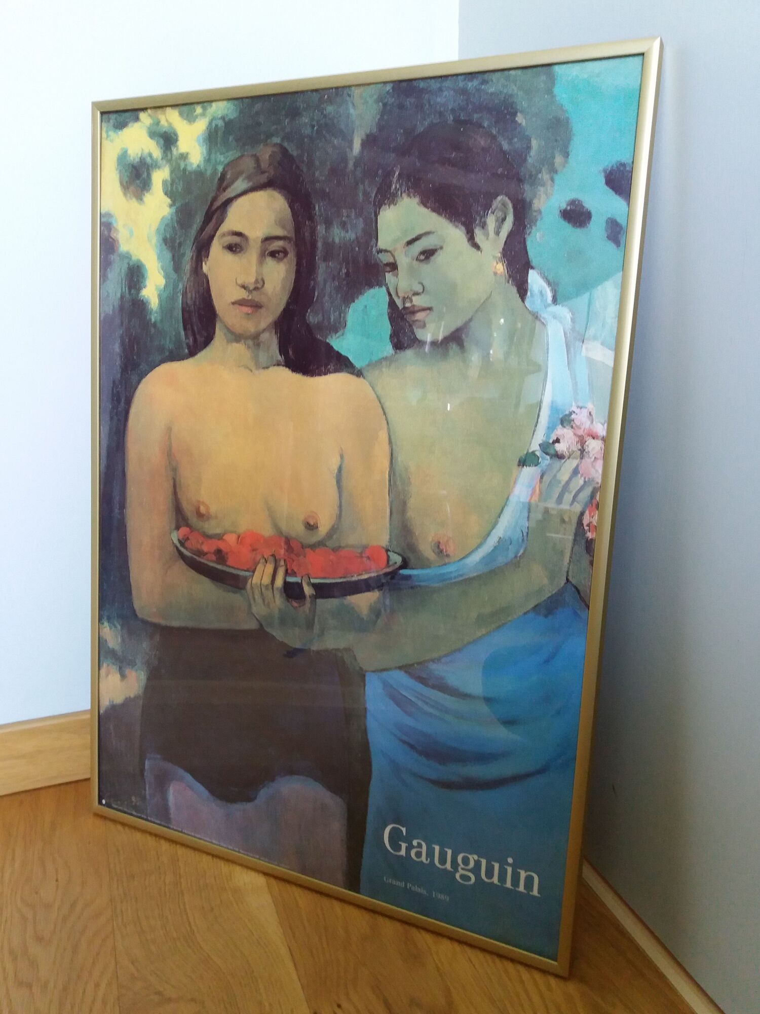 Gauguin poster exhibition 1989 at the Grand Palais, framed