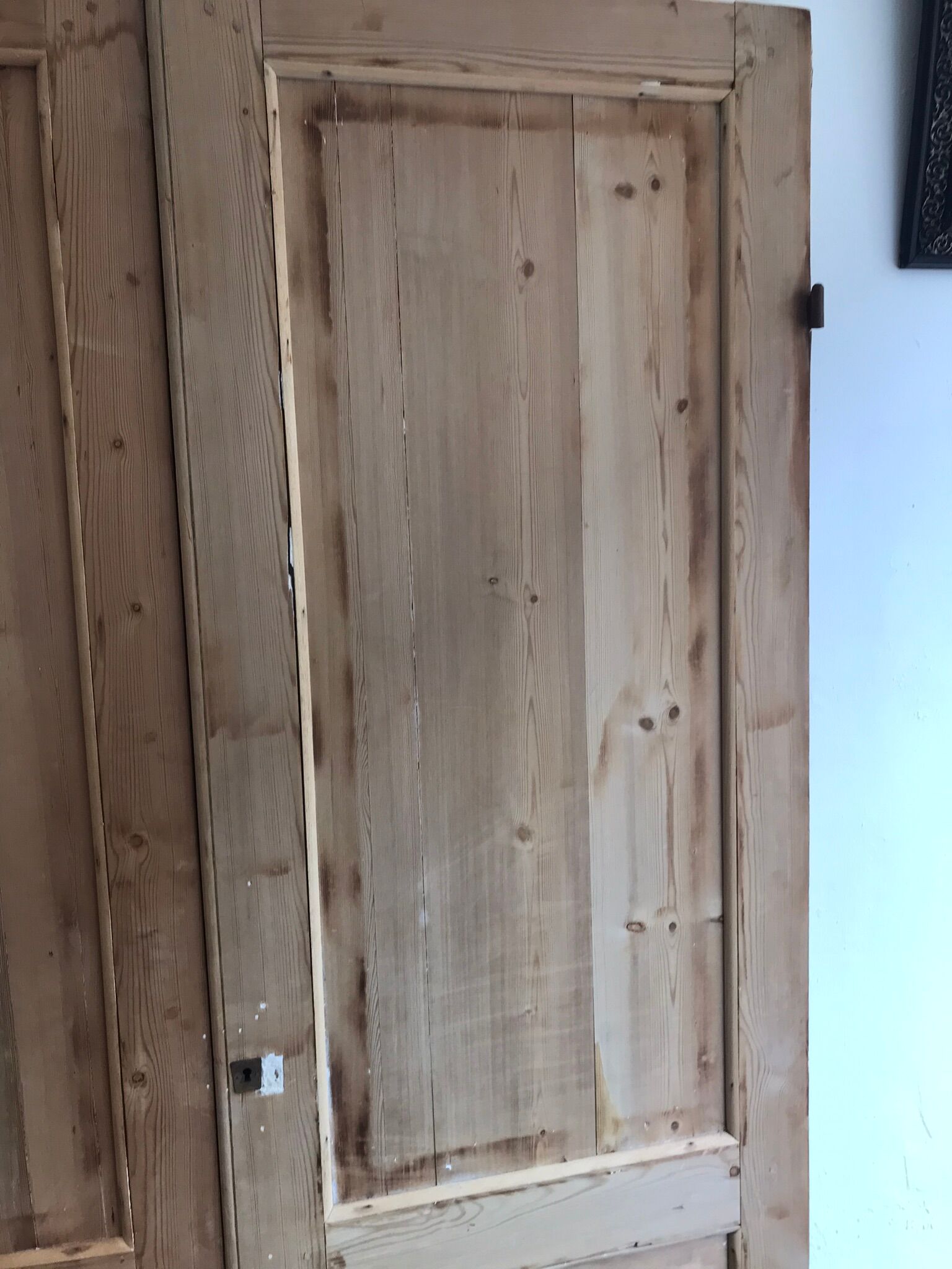 Pair of old XIX pine doors