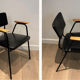 Paire de fauteuils laqués noirs Willy van de Meeren 1950