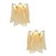 Amber Rondini Murano Glass Gold Wall Sconces by Simoeng, Set of 2