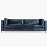 Blue velvet sofa nv gallery