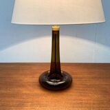 Vintage Danish table lamp model Fleur in glass by Michael Bang for Holmegaard, 1970s.