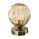 Lampe globe vintage doré électrifiée à neuf