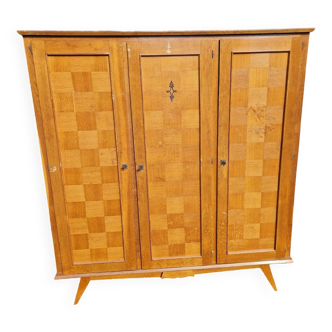Vintage 3-door wardrobe from the 60s/70s