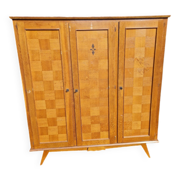 Armoire à 3 portes vintage des années 60/70