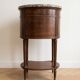 Louis XV bedside table in wood and marble