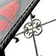 Side table/plant table/vintage tiled table in cast iron