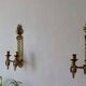Pair Of Vintage French Brass Sconces