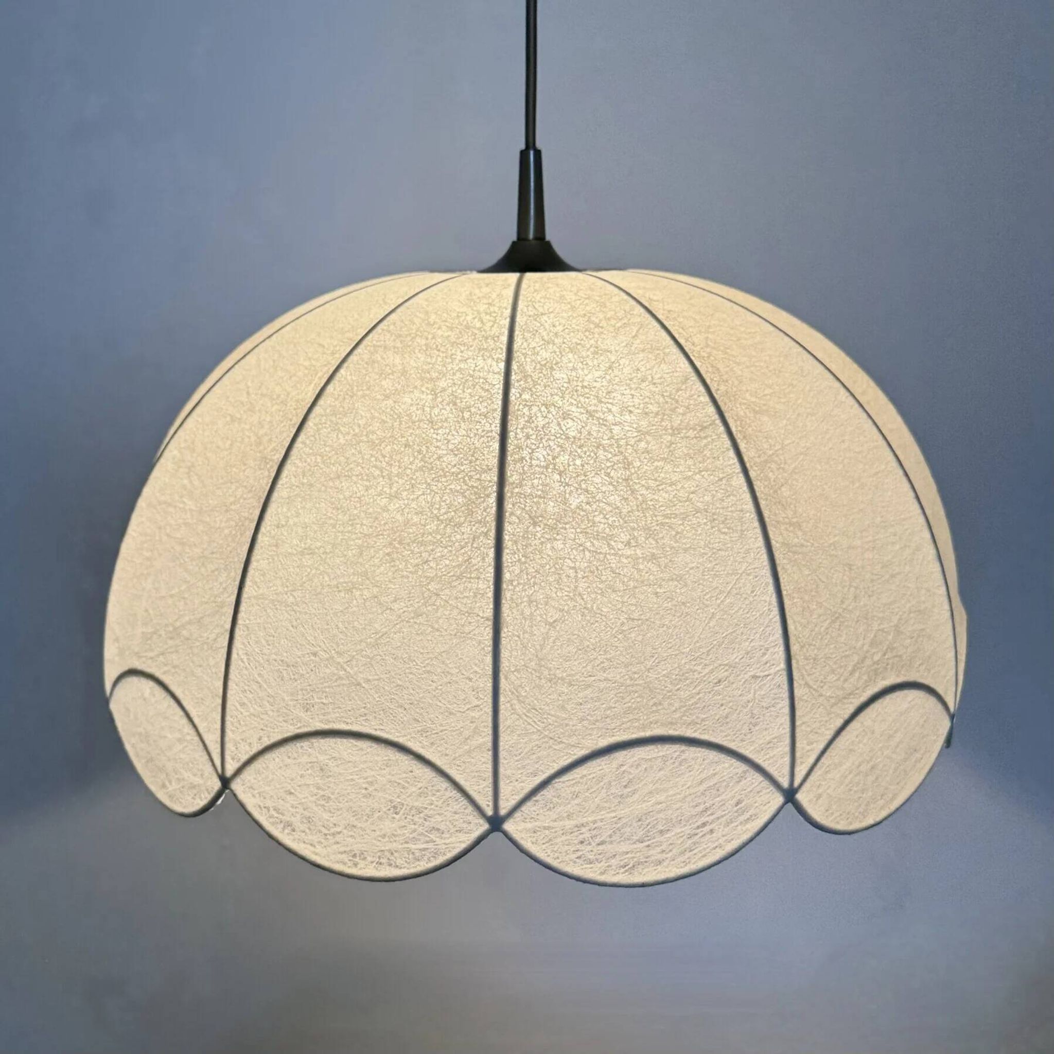 German mid-century "Cocoon" wavy chandelier by Goldkant, 1970s
