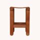 Teak stool inspired by Pierre Chapo, USA, 1960s.