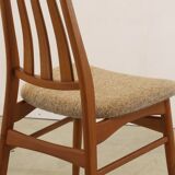 Set van 4 teak deense Vamdrup eetkamerstoelen 'Rudbol'