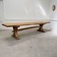 Oak table, monastery-style table.