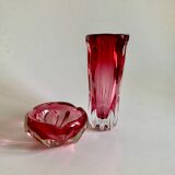 Vase by J. Hospodka for Chribska Sklarna, Czechoslovakia, 1960s