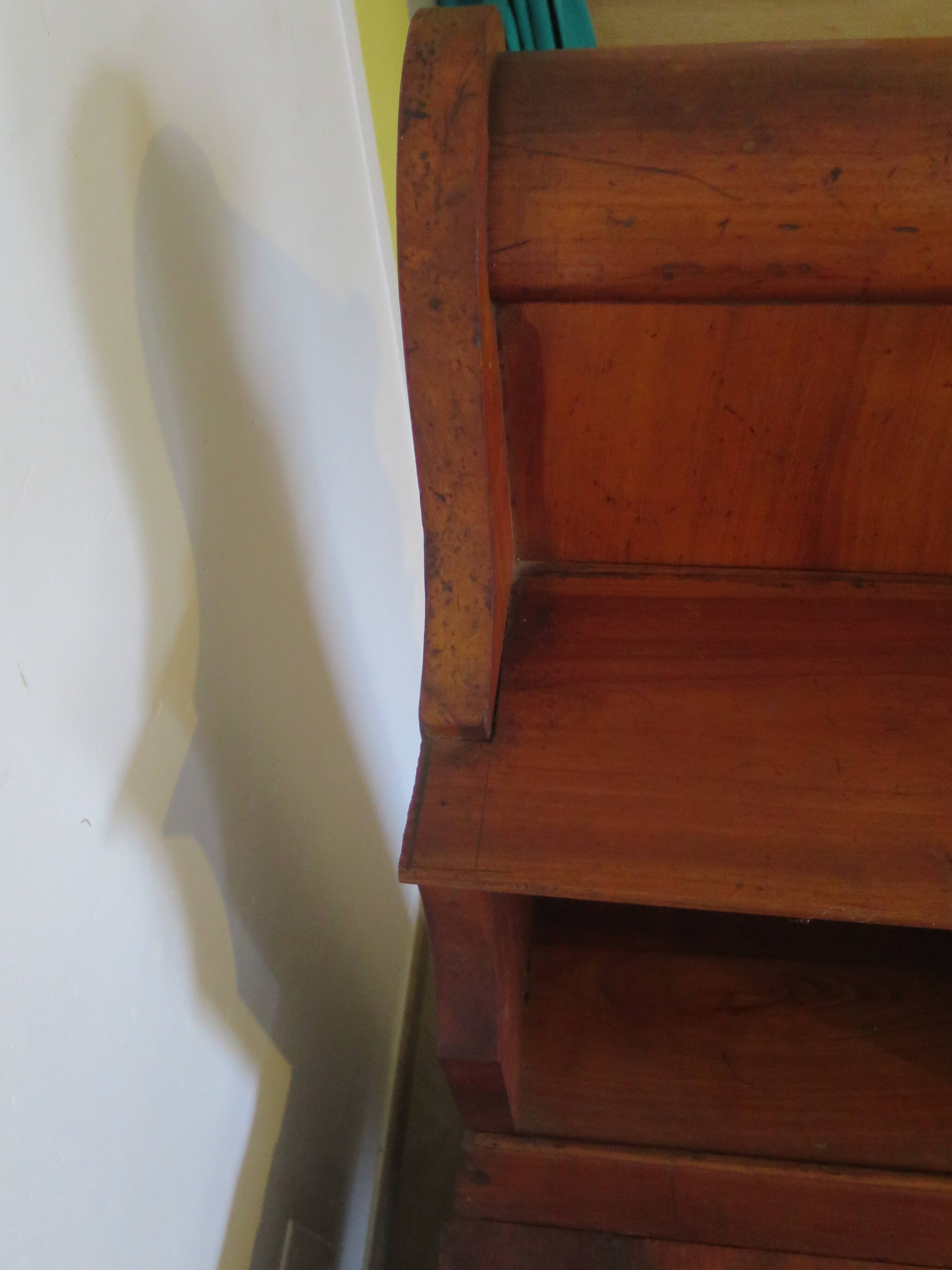 Antique trunk bench - Louis Philippe style - trunk seat - solid wood