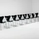 Arne Jacobsen set of eight 3107 Butterfly dining chairs Fritz Hansen Denmark 1967