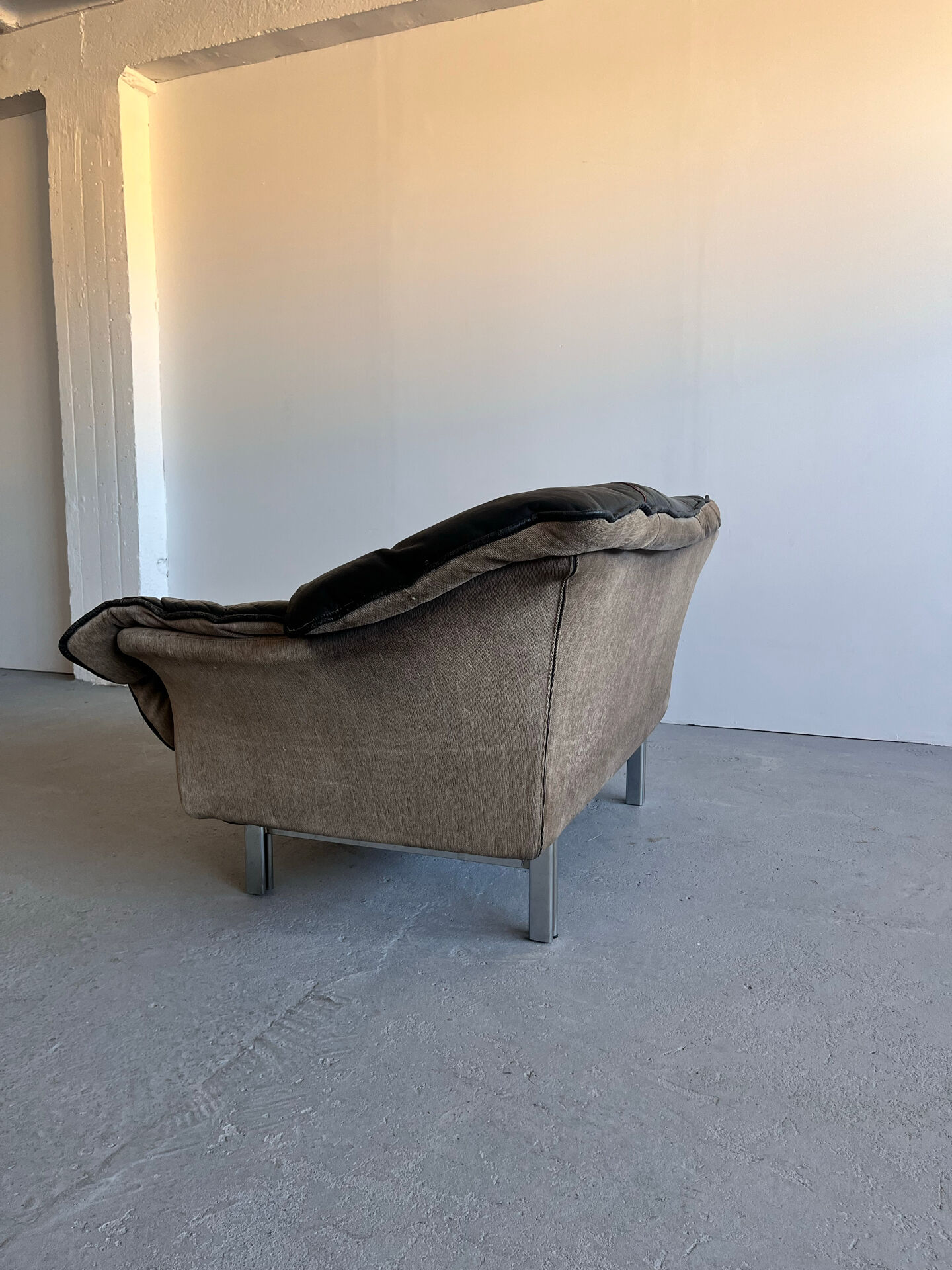Canapé en cuir par Ulferts Suède, années 1970, milieu du siècle.