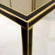 Paire de tables gigognes noir & or 1970'