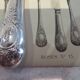 11 silver plated table knives, Ercuis goldsmith, Louis XVI roses model