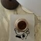 Vase boule rond en marbre beige, Italie 1970
