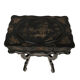 Worker Napoleon III, black lacquered wood with Asian decoration painted gold