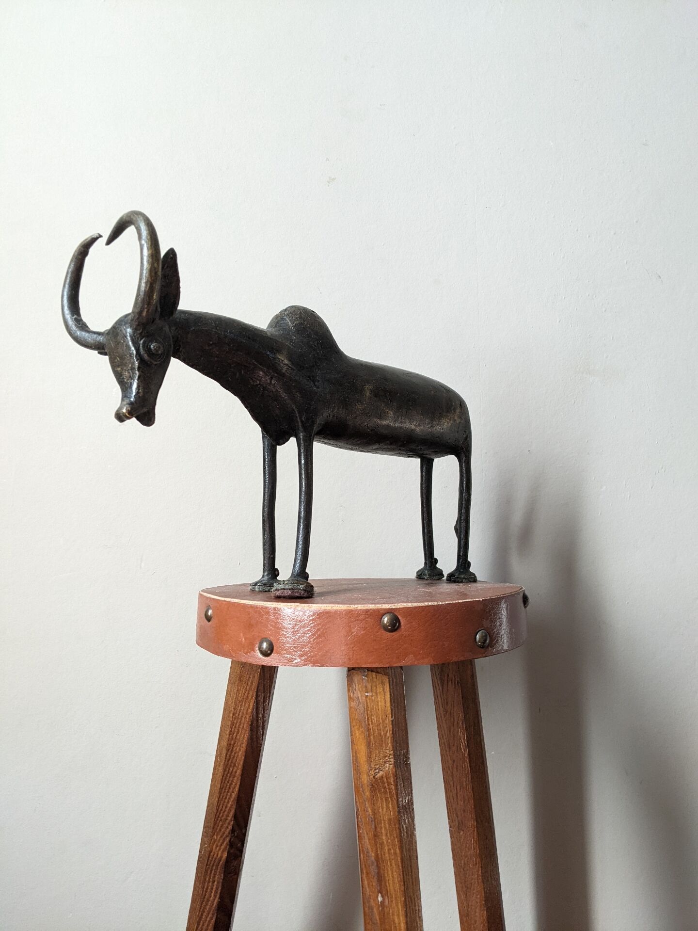Handcrafted animal sculpture African art Burkina Faso