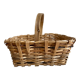 Panier osier et bois