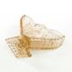 Art Deco napkin holder, pressed glass, Poland, 1950s